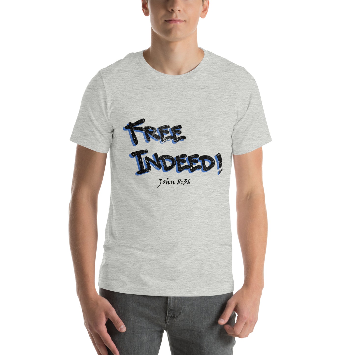 Free Indeed! Grunge Graffiti Unisex t-shirt - Solid Rock Designs | Christian Apparel