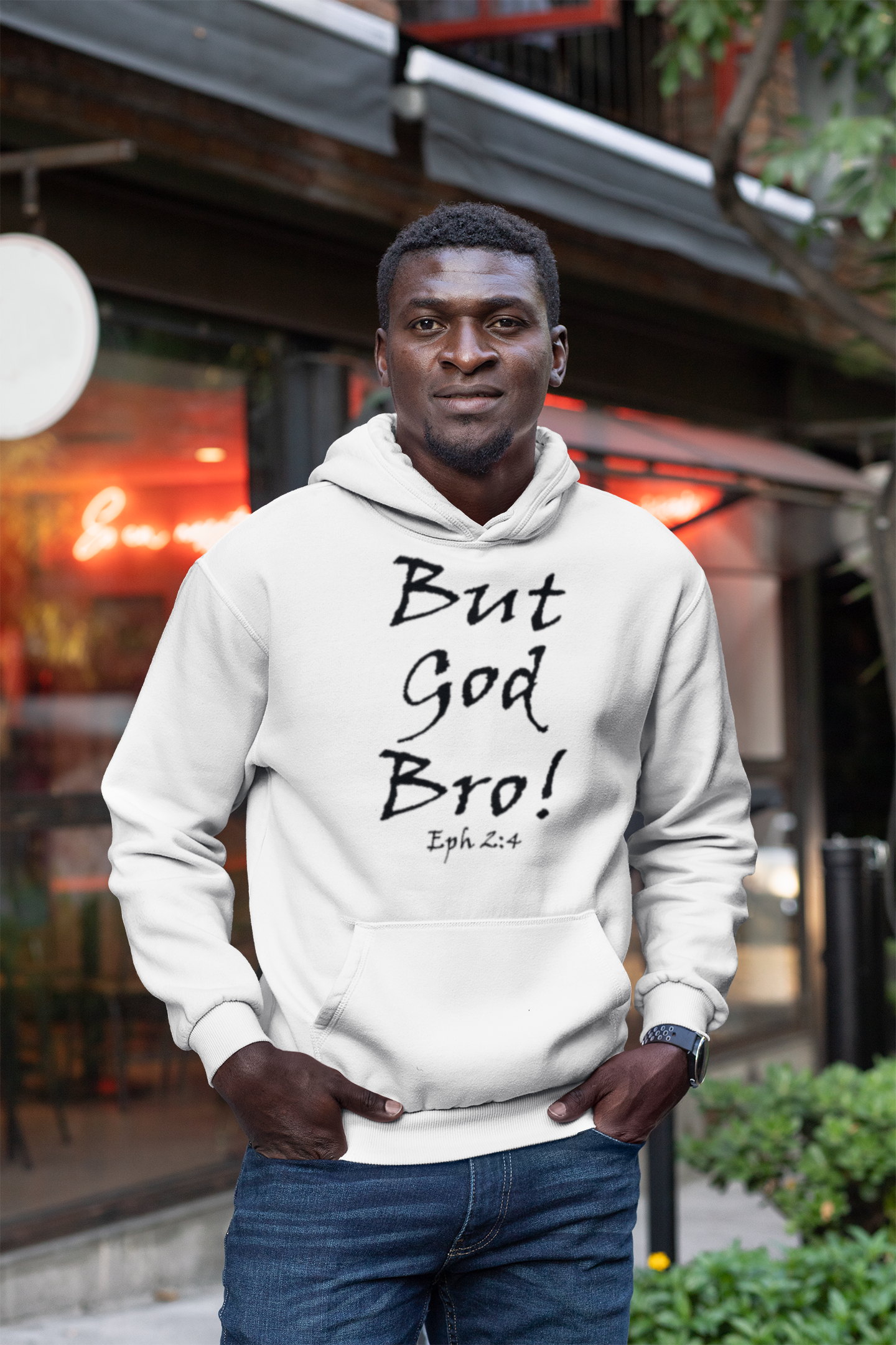 But God Bro Unisex Hoodie Christian Apparel Solid Rock Designs