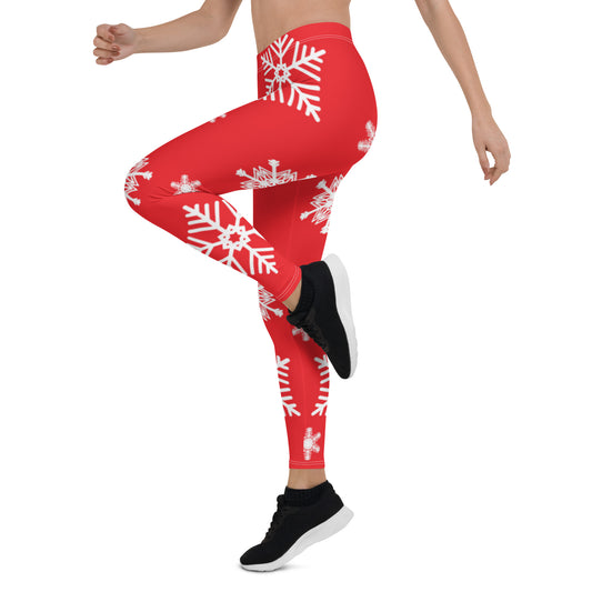 Snowflake Leggings - Solid Rock Designs | Christian Apparel