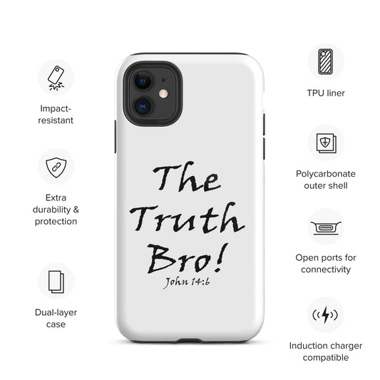 The Truth Bro! Tough iPhone Case - Solid Rock Designs | Christian Apparel