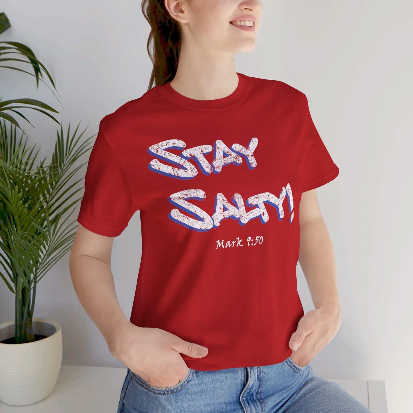 Stay Salty Graffiti Grunge Unisex Short-sleeve T-shirt