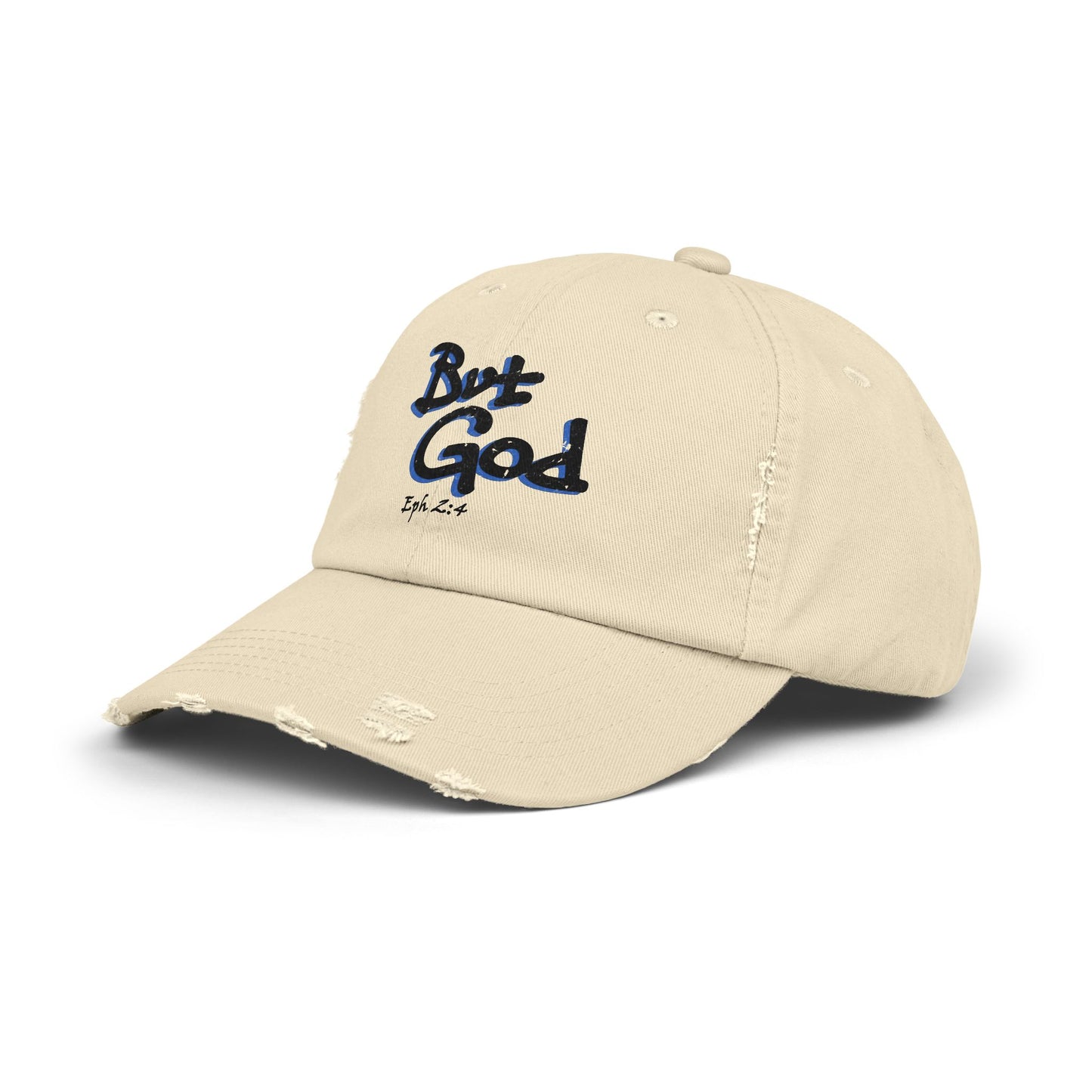 But God Distressed Cap