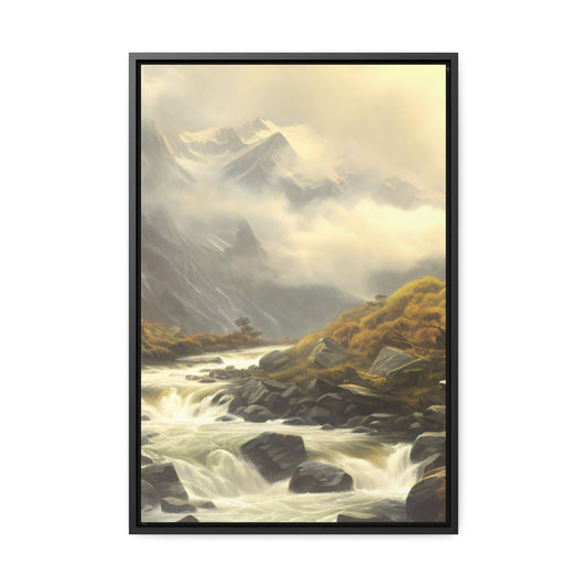 Mountain Valley center Gallery Canvas Wraps, Vertical Frame - Solid Rock Designs | Christian Apparel