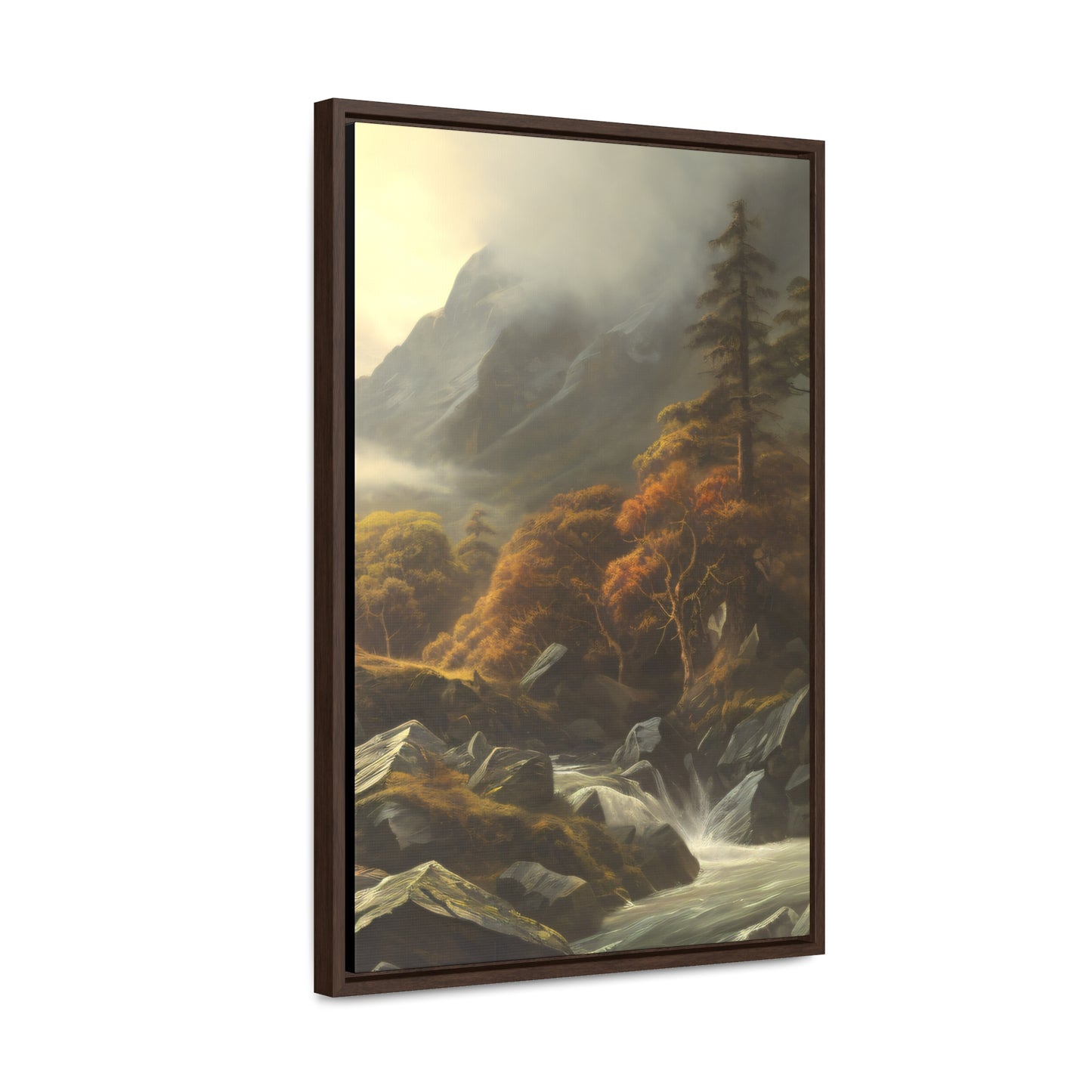 Mountain Valley right Gallery Canvas Wraps, Vertical Frame - Solid Rock Designs | Christian Apparel