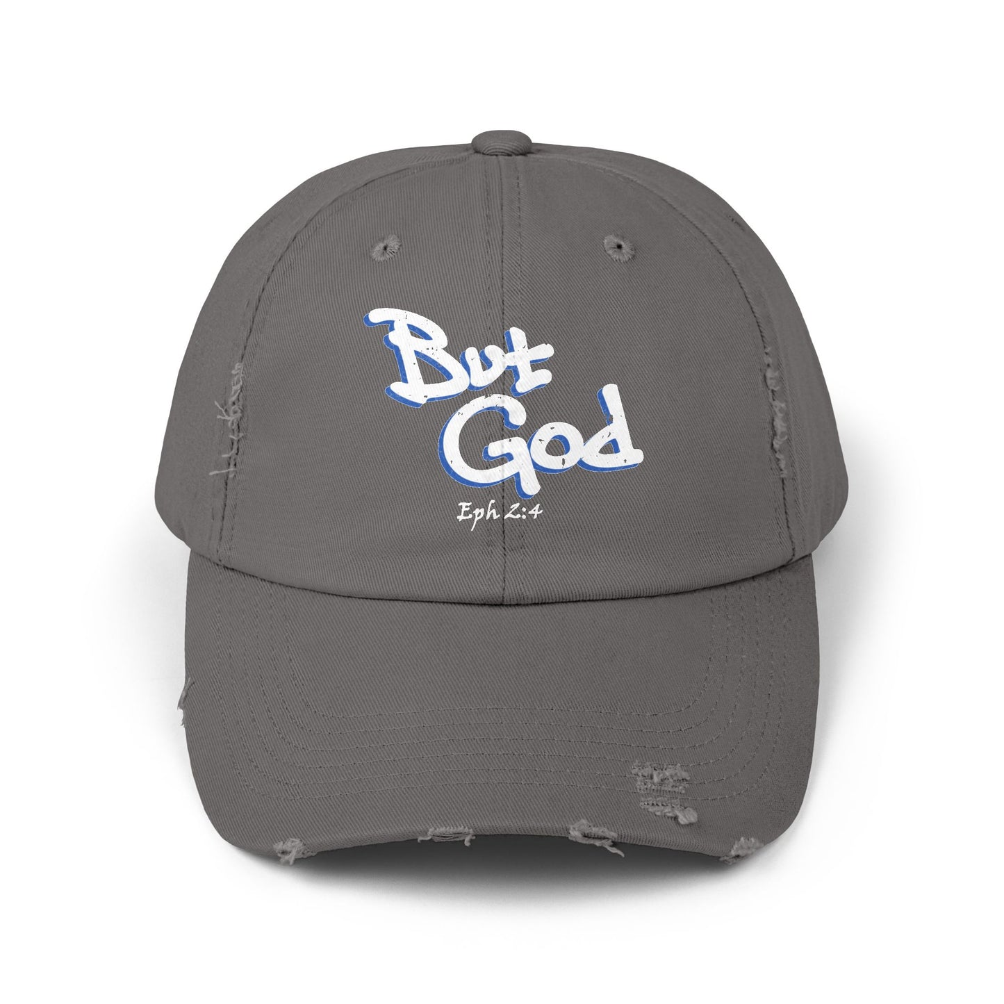 But God Distressed Cap