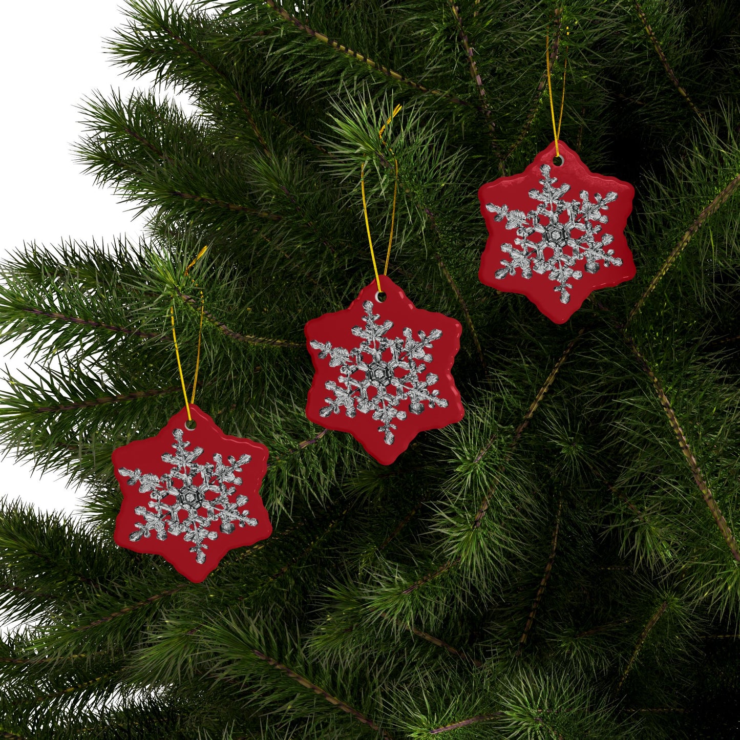 Snowflake Ceramic Ornaments