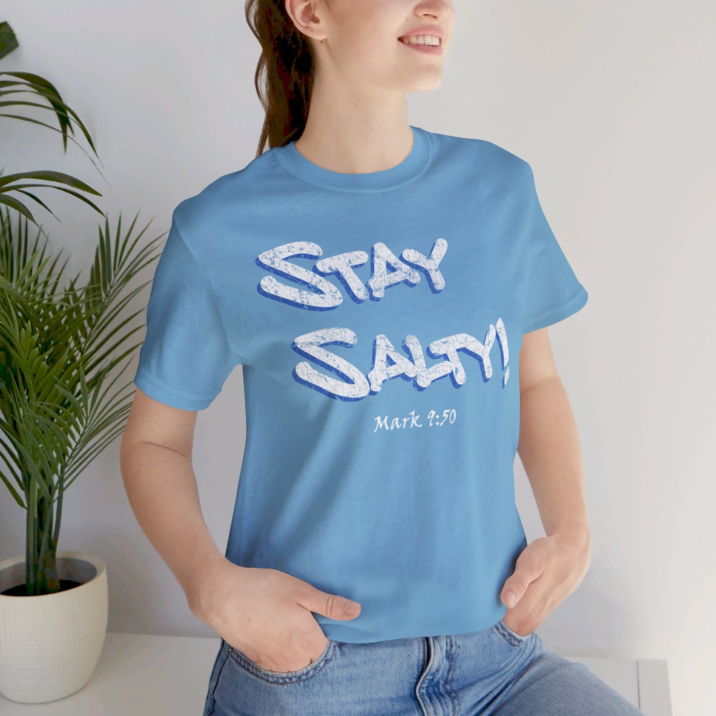 Stay Salty Graffiti Grunge Unisex Short-sleeve T-shirt