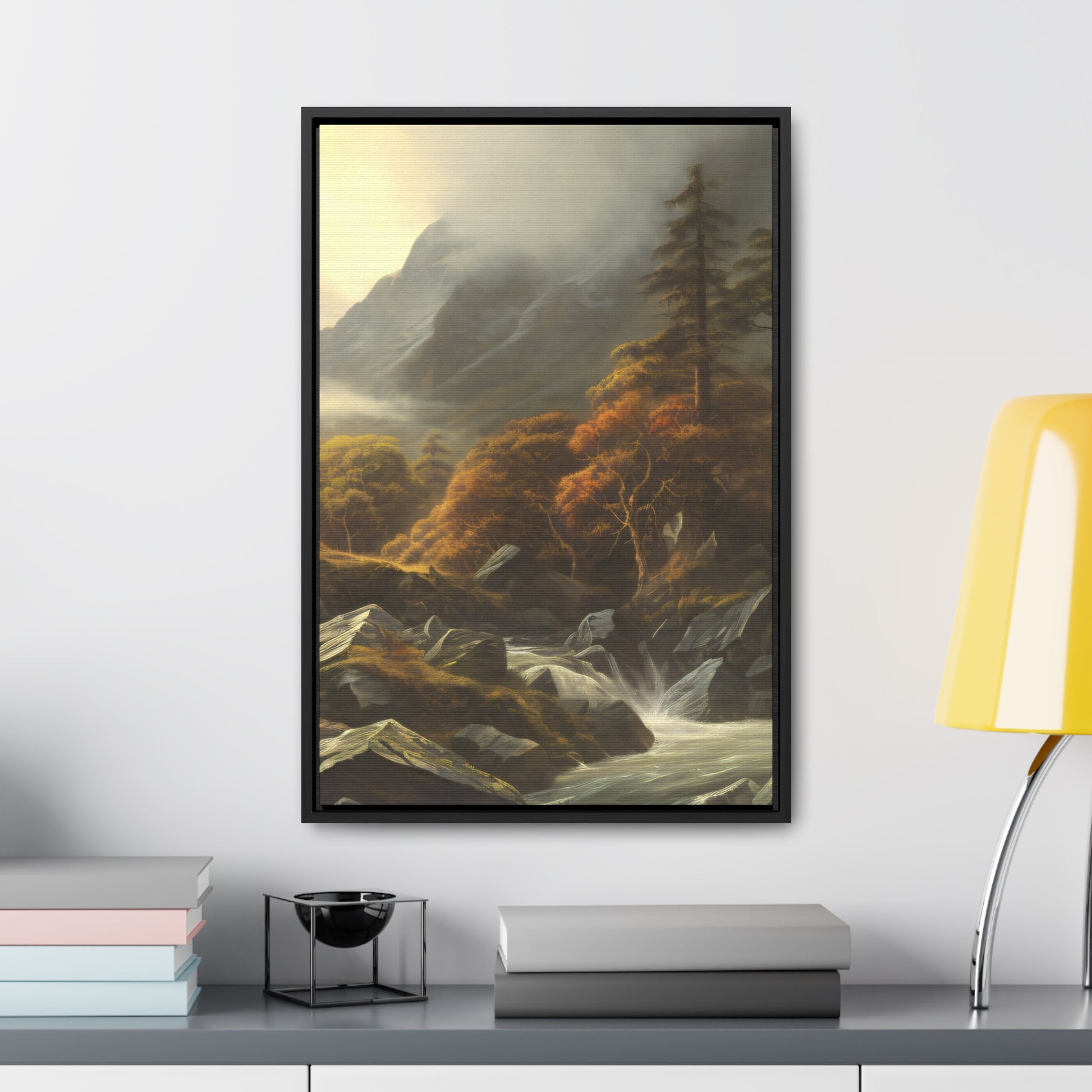 Mountain Valley right Gallery Canvas Wraps, Vertical Frame - Solid Rock Designs | Christian Apparel