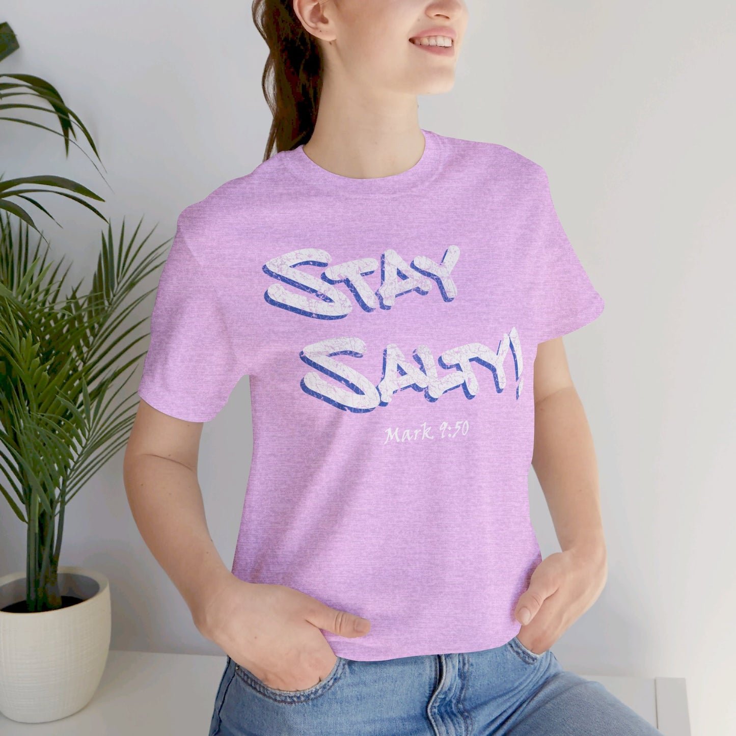 Stay Salty Graffiti Grunge Unisex Short-sleeve T-shirt