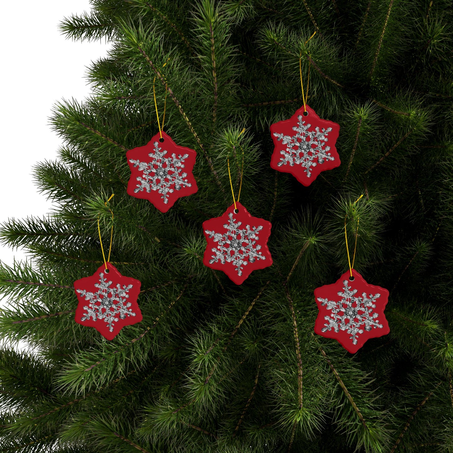 Snowflake Ceramic Ornaments