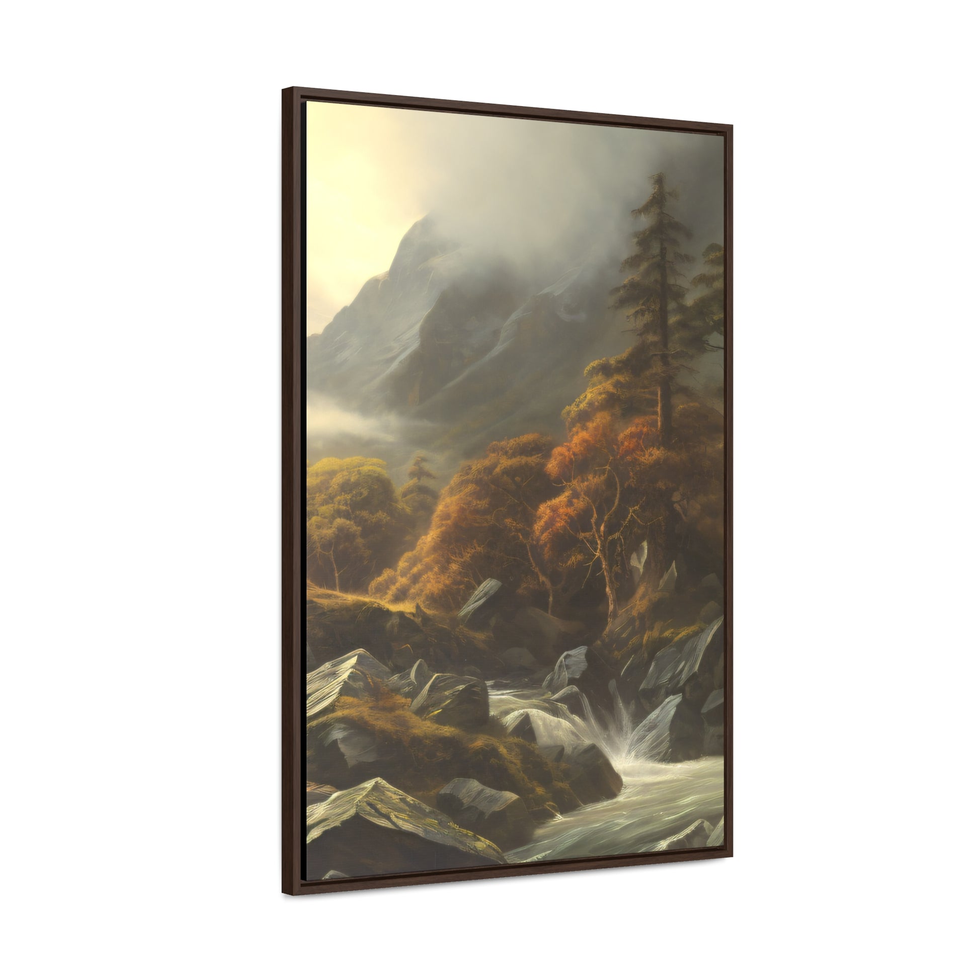 Mountain Valley right Gallery Canvas Wraps, Vertical Frame - Solid Rock Designs | Christian Apparel