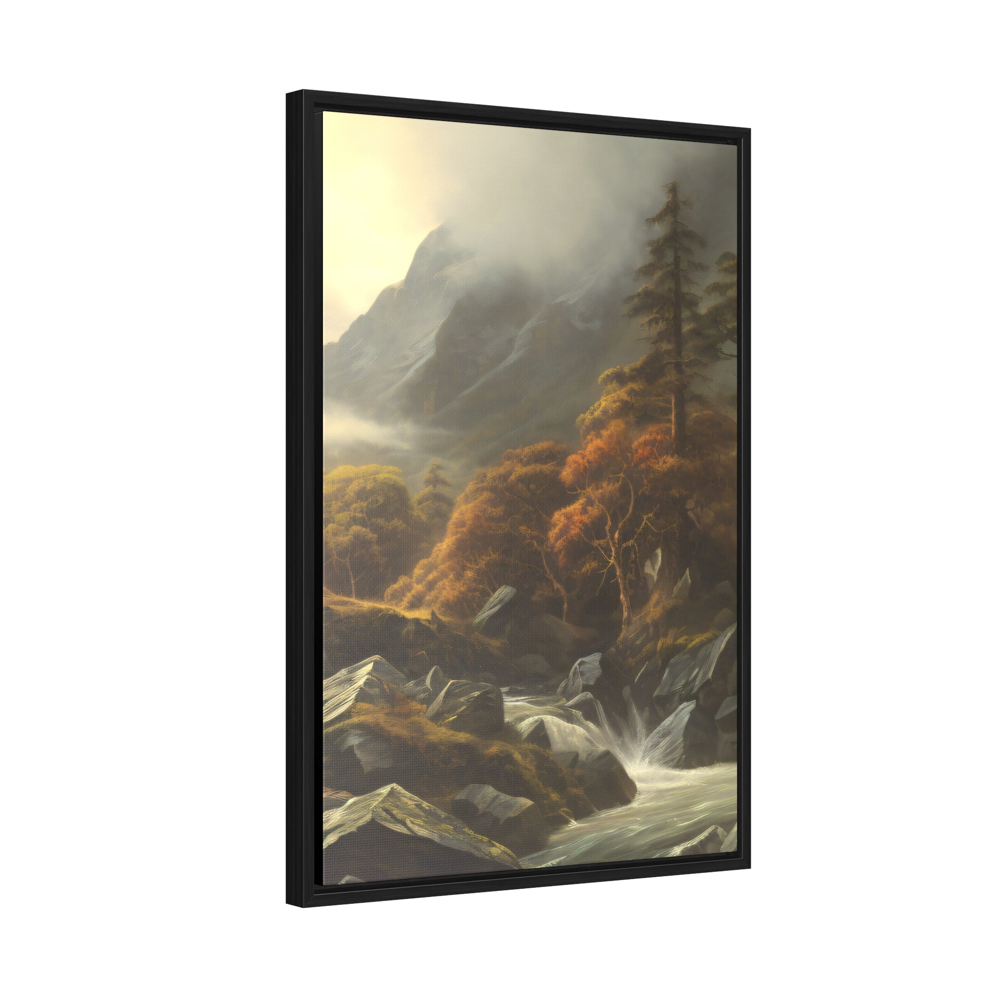 Mountain Valley right Gallery Canvas Wraps, Vertical Frame - Solid Rock Designs | Christian Apparel