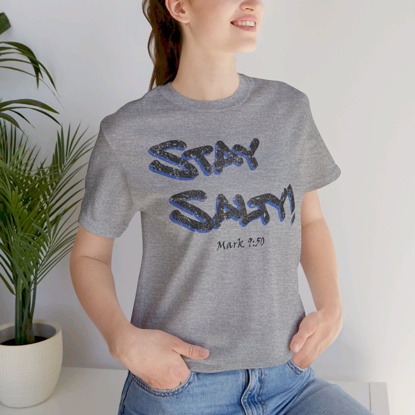 Stay Salty Graffiti Grunge Unisex Short-sleeve T-shirt