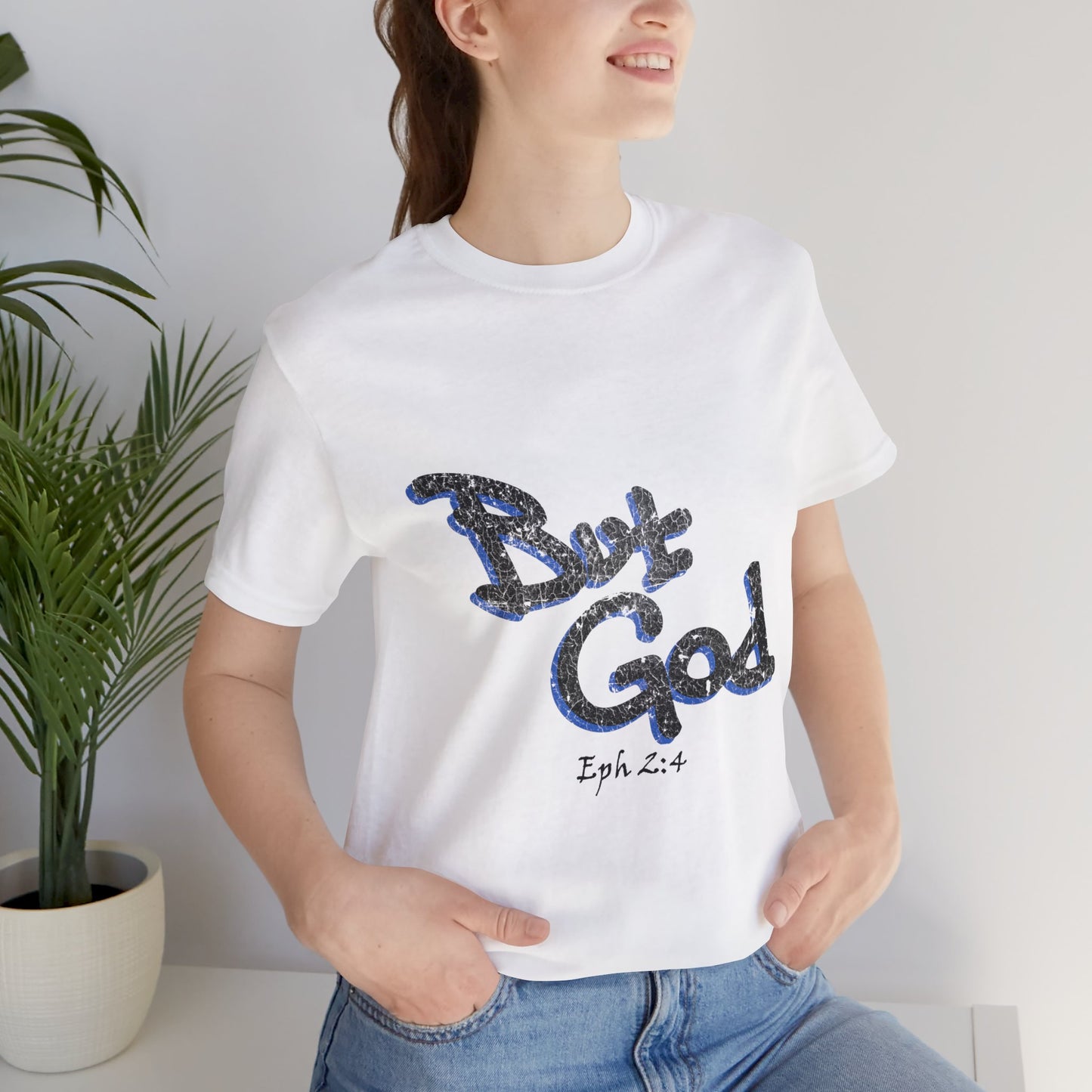 But God Graffiti Grunge Unisex Short-sleeve T-shirt