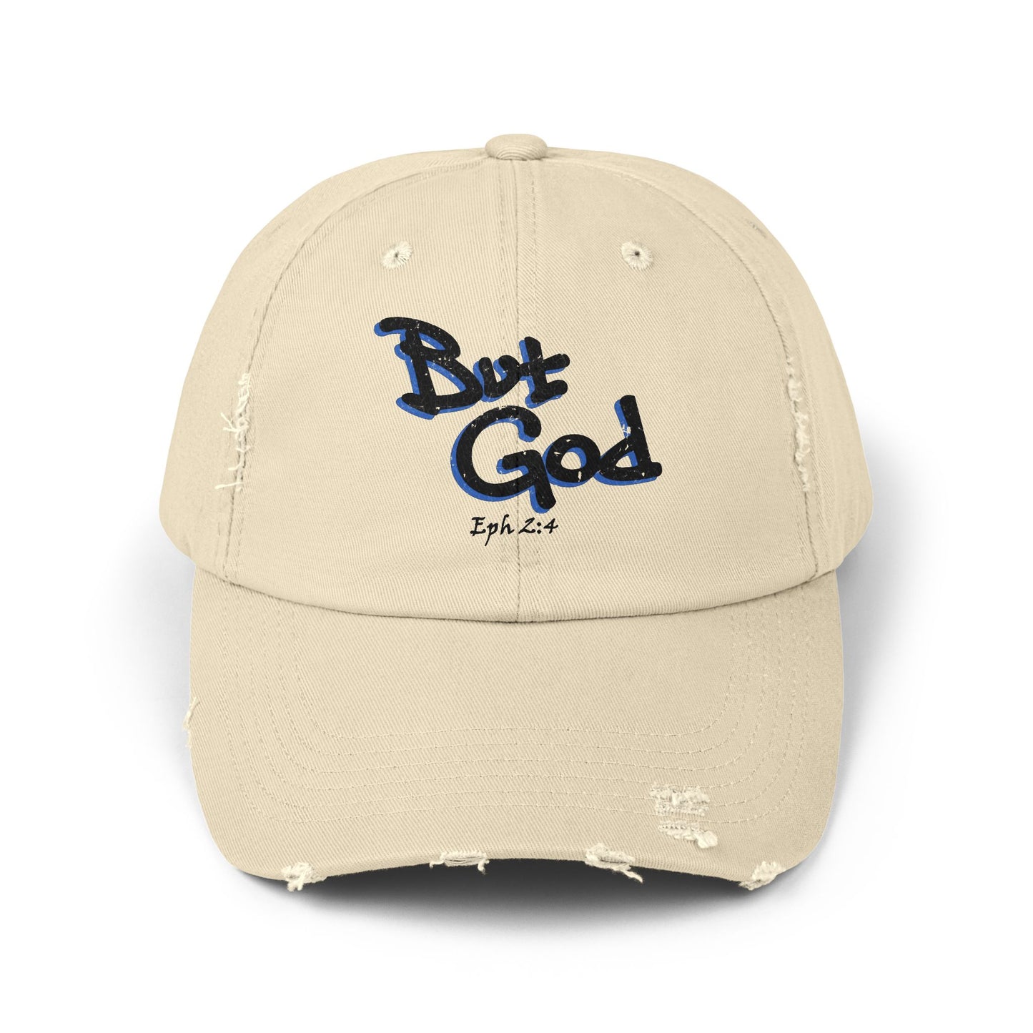 But God Distressed Cap