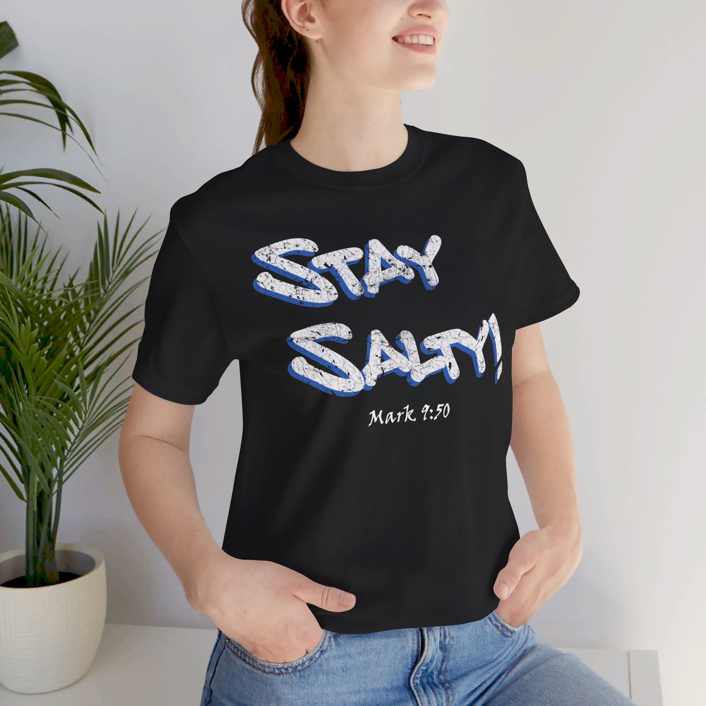 Stay Salty Graffiti Grunge Unisex Short-sleeve T-shirt