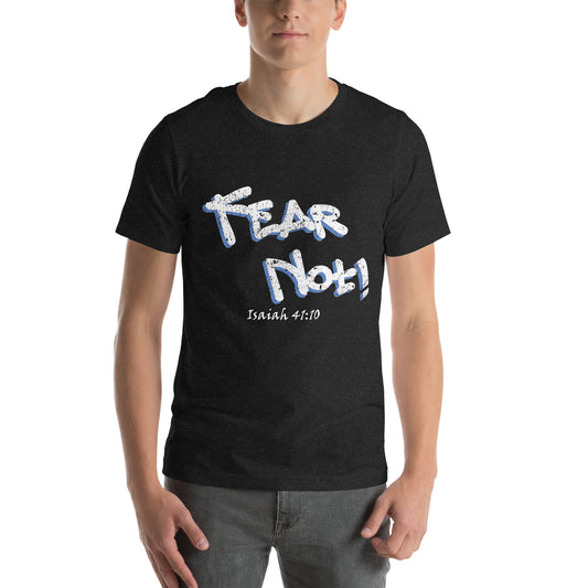 Fear Not! Grunge Graffiti Unisex t-shirt - Solid Rock Designs | Christian Apparel