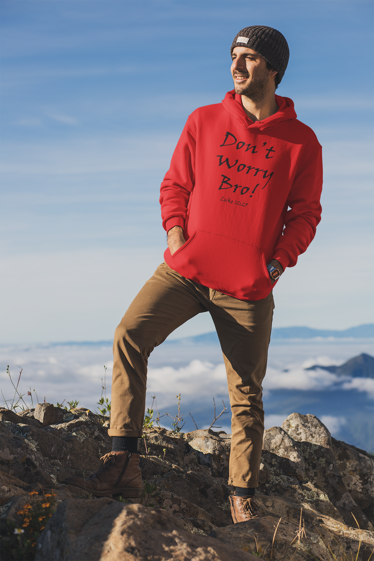 Don't Worry Bro! Unisex Hoodie - Solid Rock Designs | Christian Apparel