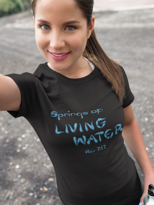 Springs of Living Water Unisex T-shirt - Solid Rock Designs | Christian Apparel