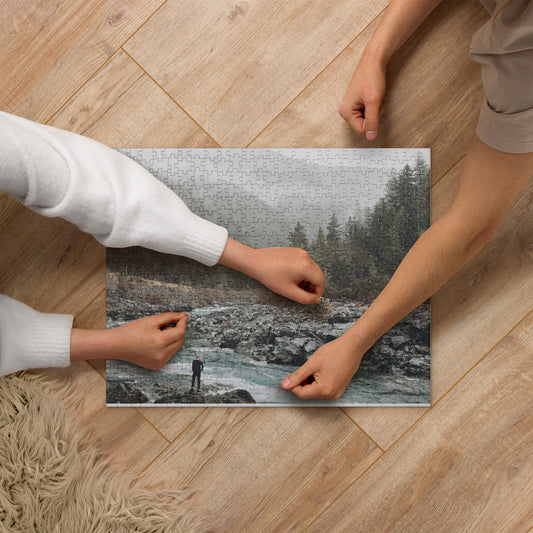 Mountain River Jigsaw puzzle - Solid Rock Designs | Christian Apparel