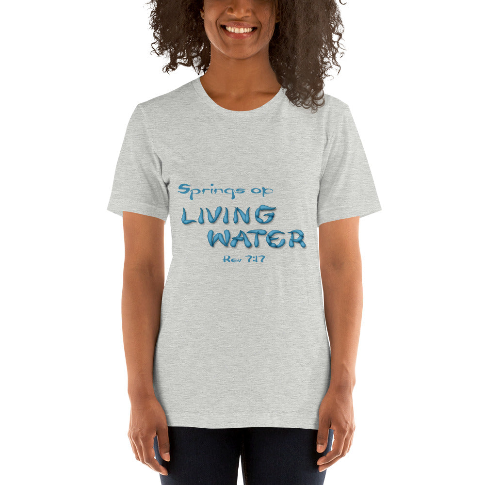 Springs of Living Water Unisex t-shirt - Solid Rock Designs | Christian Apparel