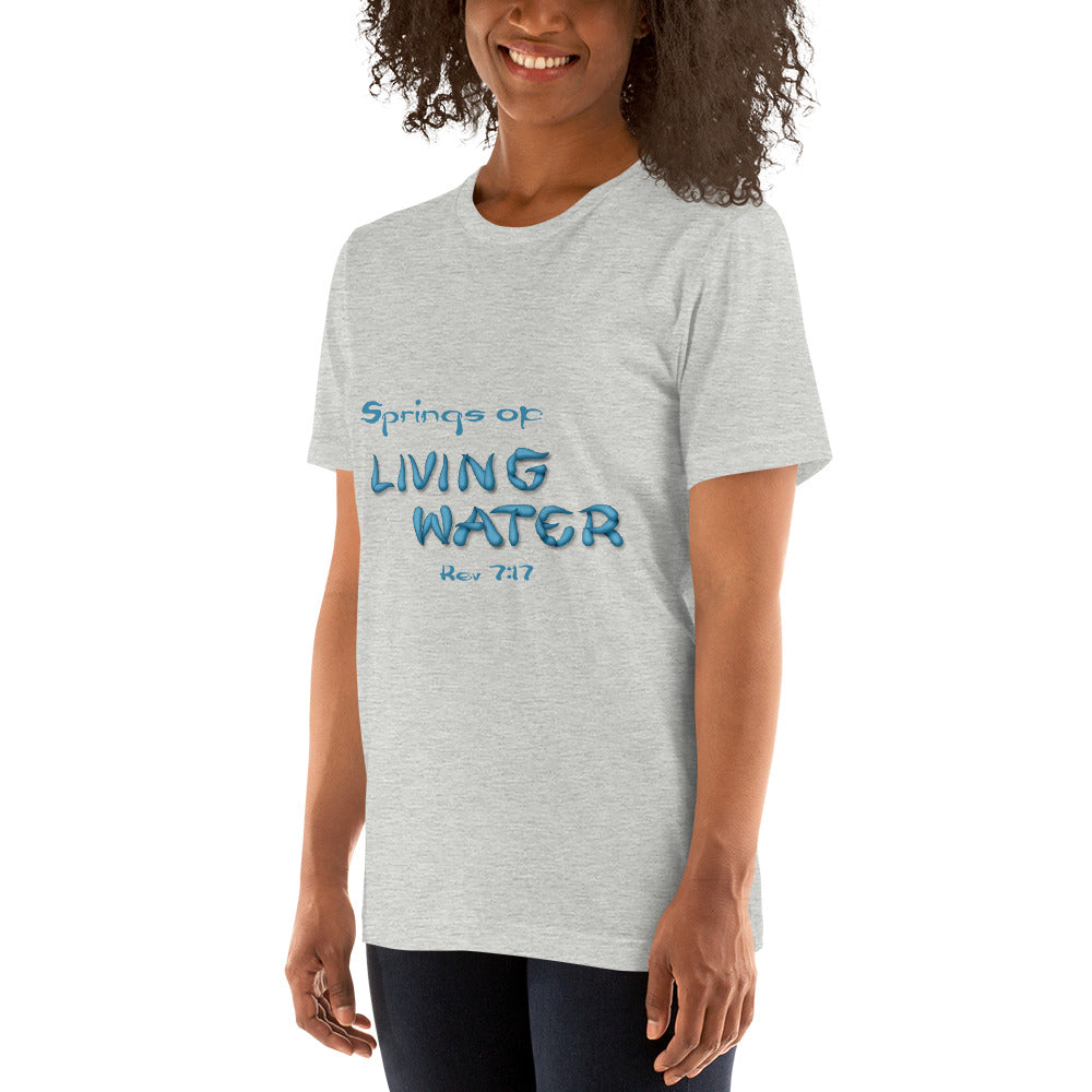 Springs of Living Water Unisex t-shirt - Solid Rock Designs | Christian Apparel