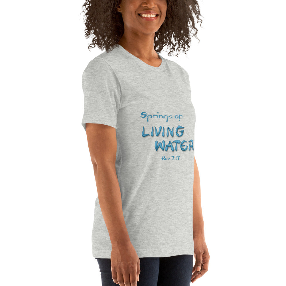 Springs of Living Water Unisex t-shirt - Solid Rock Designs | Christian Apparel