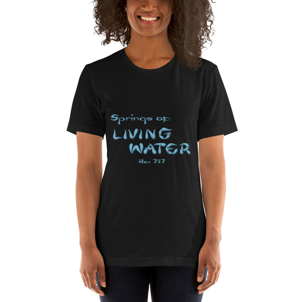 Springs of Living Water Unisex t-shirt - Solid Rock Designs | Christian Apparel