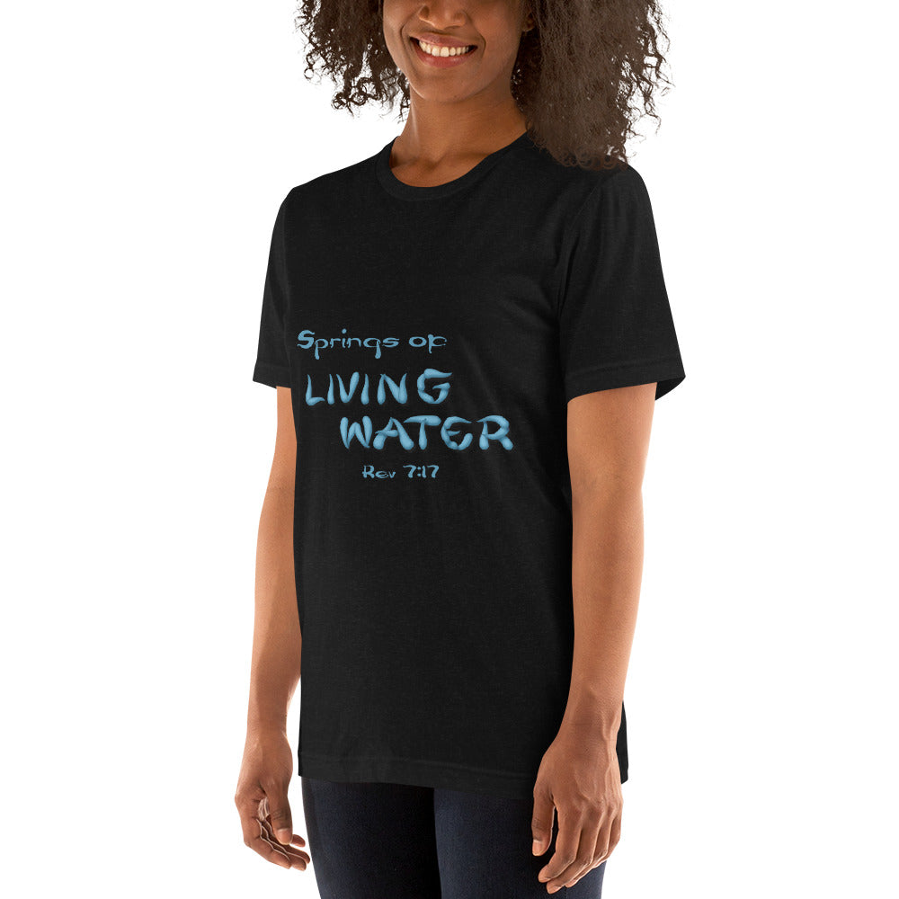 Springs of Living Water Unisex t-shirt - Solid Rock Designs | Christian Apparel