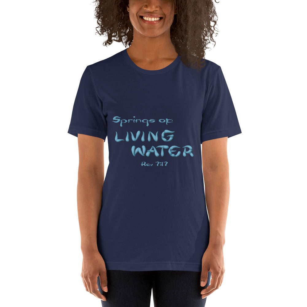 Springs of Living Water Unisex t-shirt - Solid Rock Designs | Christian Apparel