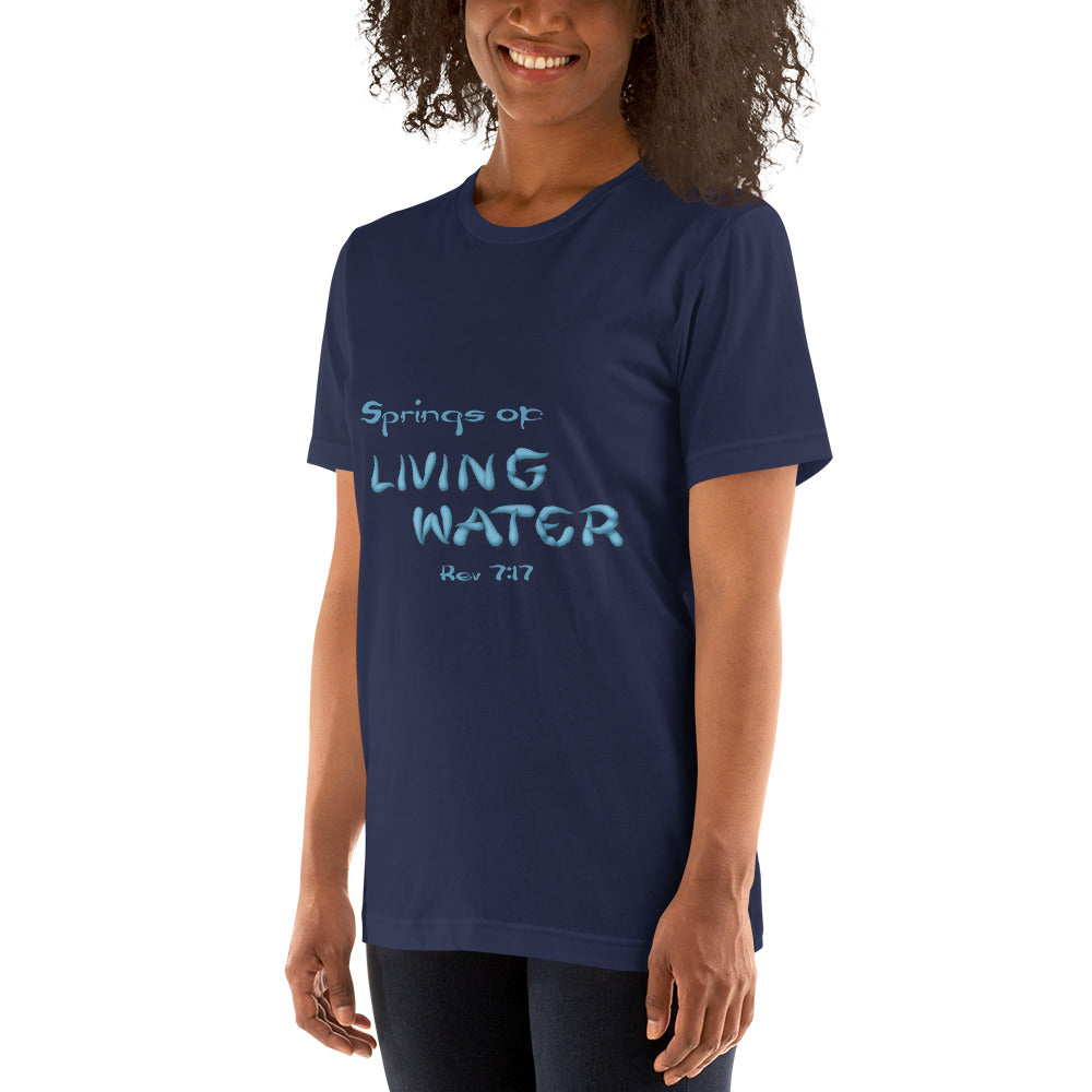 Springs of Living Water Unisex t-shirt - Solid Rock Designs | Christian Apparel