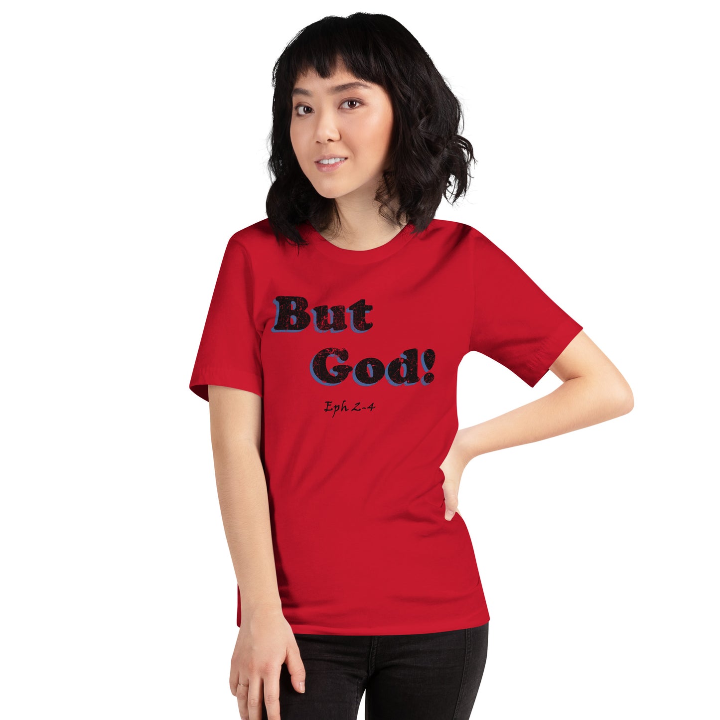 But God! -  Faded Unisex t-shirt - Solid Rock Designs | Christian Apparel