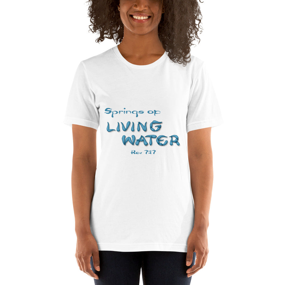 Springs of Living Water Unisex t-shirt - Solid Rock Designs | Christian Apparel