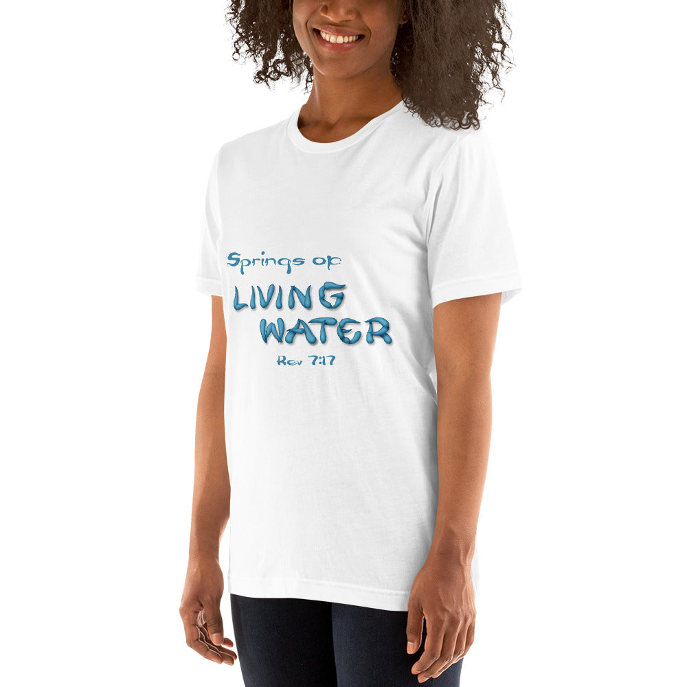 Springs of Living Water Unisex t-shirt - Solid Rock Designs | Christian Apparel