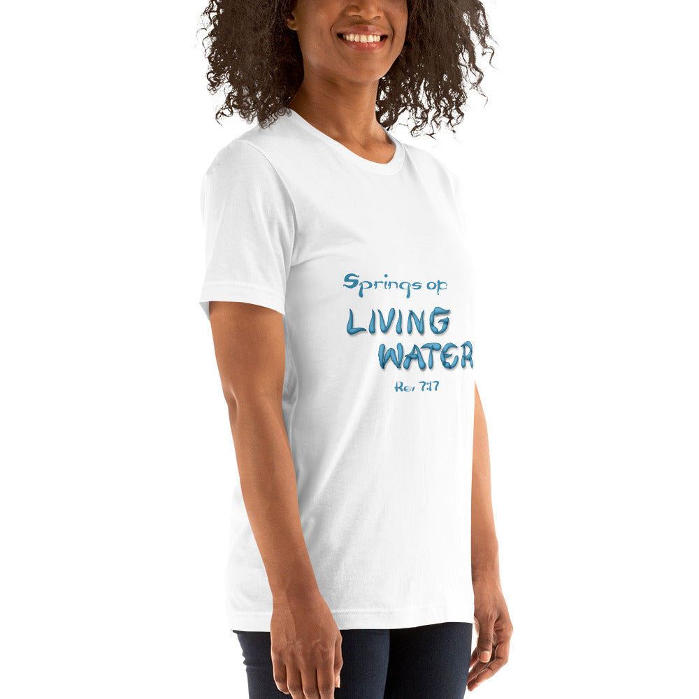 Springs of Living Water Unisex t-shirt - Solid Rock Designs | Christian Apparel